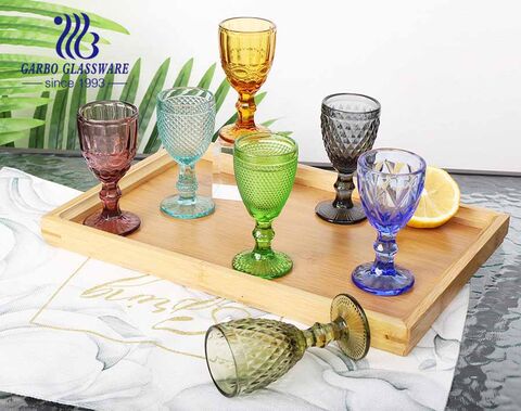 50ml high quality solid color shot glass stemware for vodka drinking christmas gift for bar using