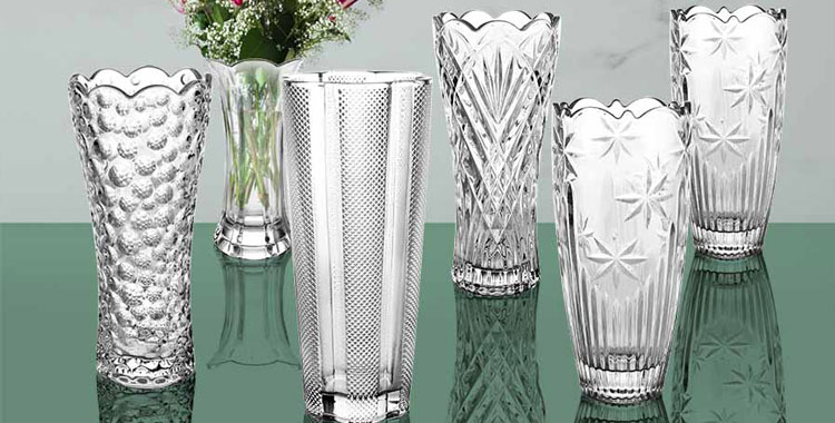 Set 3 Vasi In Vetro Extra-Chiaro Borgonovo Milano Per Fiori, Altezza 15 Cm - Lavabili In Lavastoviglie