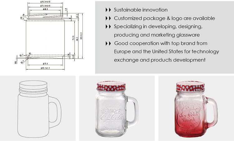 Tasse à boisson en pot Mason Catus de couleur verte de 450 ml avec distributeur de boisson en verre de 5 litres avec robinet