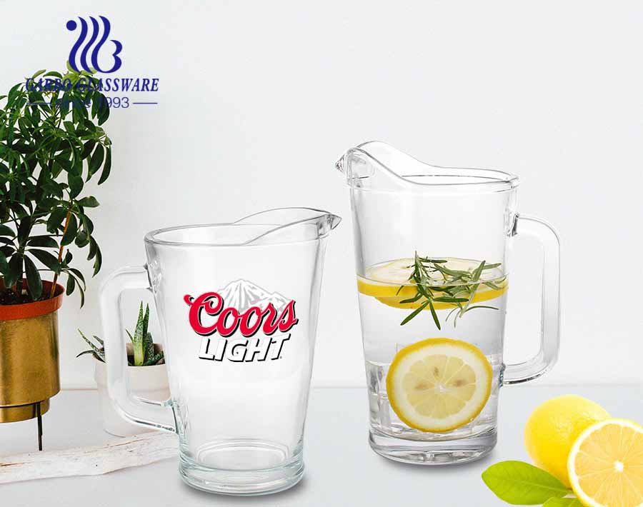 Hot/Cold Water Carafe Iced Tea Glass Pitcher Juice Beverage Pitcher With Handle