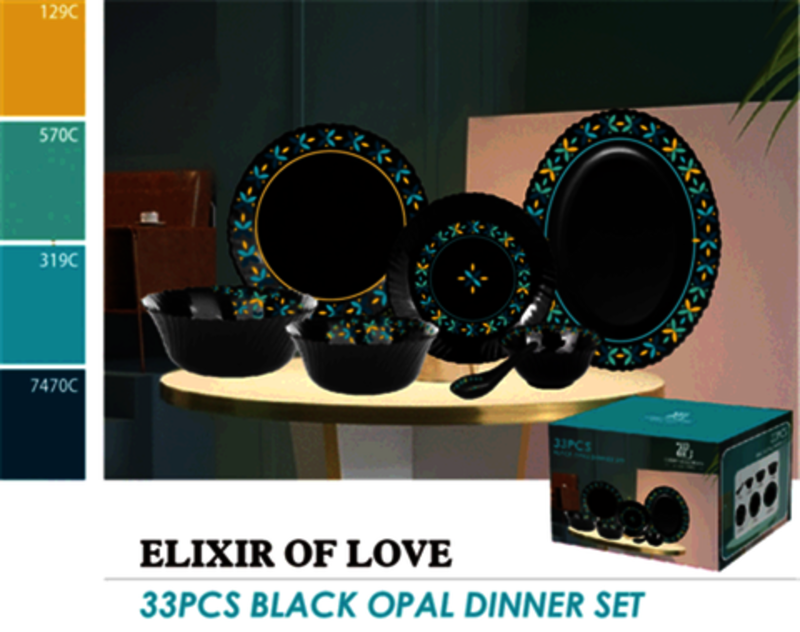 Garbo's new and most popular opal glass dinner sets