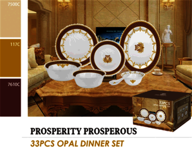 Garbo's new and most popular opal glass dinner sets