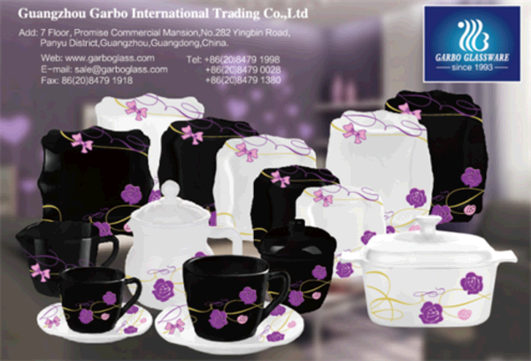 Garbo's new and most popular opal glass dinner sets