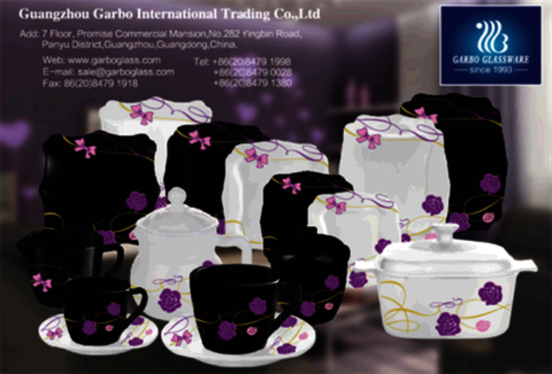 Garbo's new and most popular opal glass dinner sets