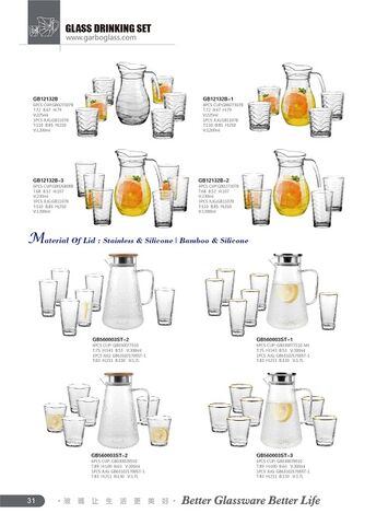 Garbo Glassware 2021 new catalogue