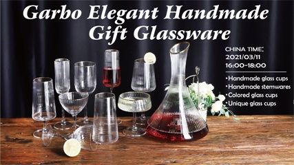 Garbo Glassware Live Streams in Alibaba