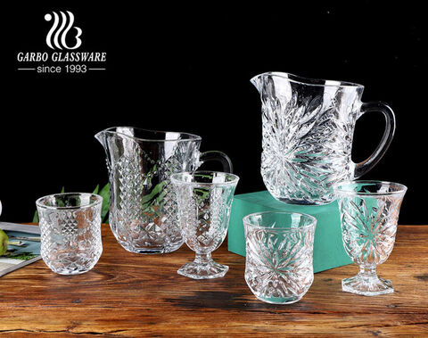 Brief introduction to Garbo's classical 7pcs water drinking jug set