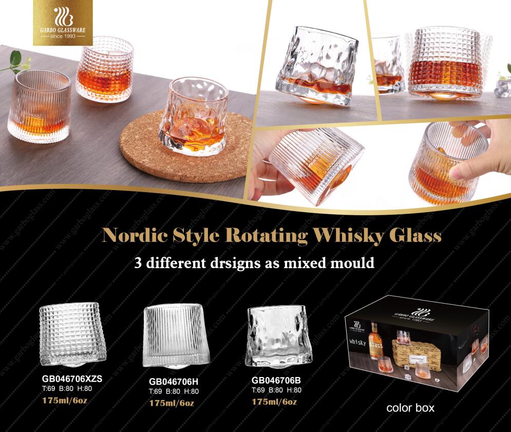 Garbo Weekly Promotions: Revolving whiskey glasses