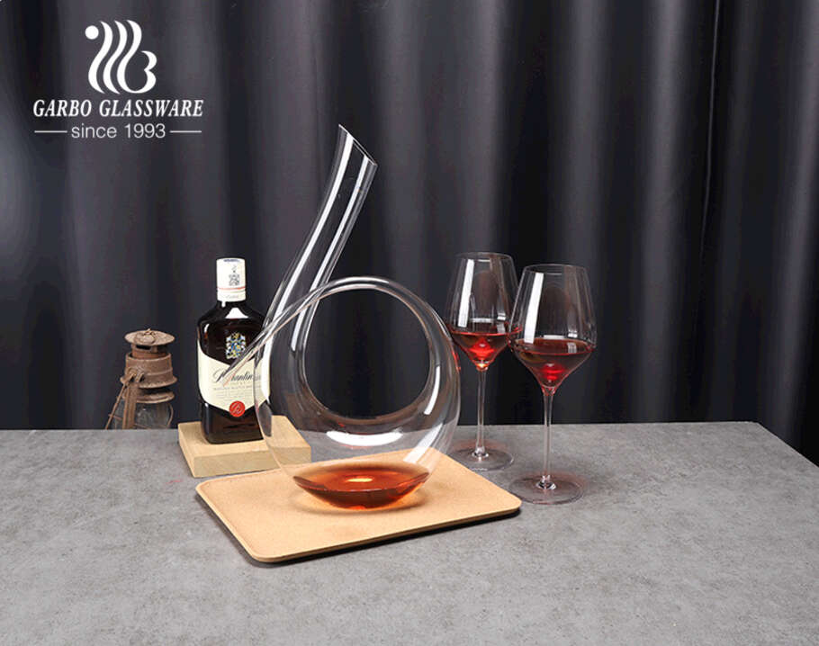 Ensemble d'accessoires pour carafe à vin rouge en verre cristal sans plomb de haute qualité soufflé à la main avec gobelet pour bar hôtel