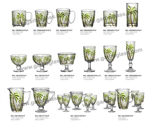 Garbo Top Rate COCONUT TREE series glassware just be released