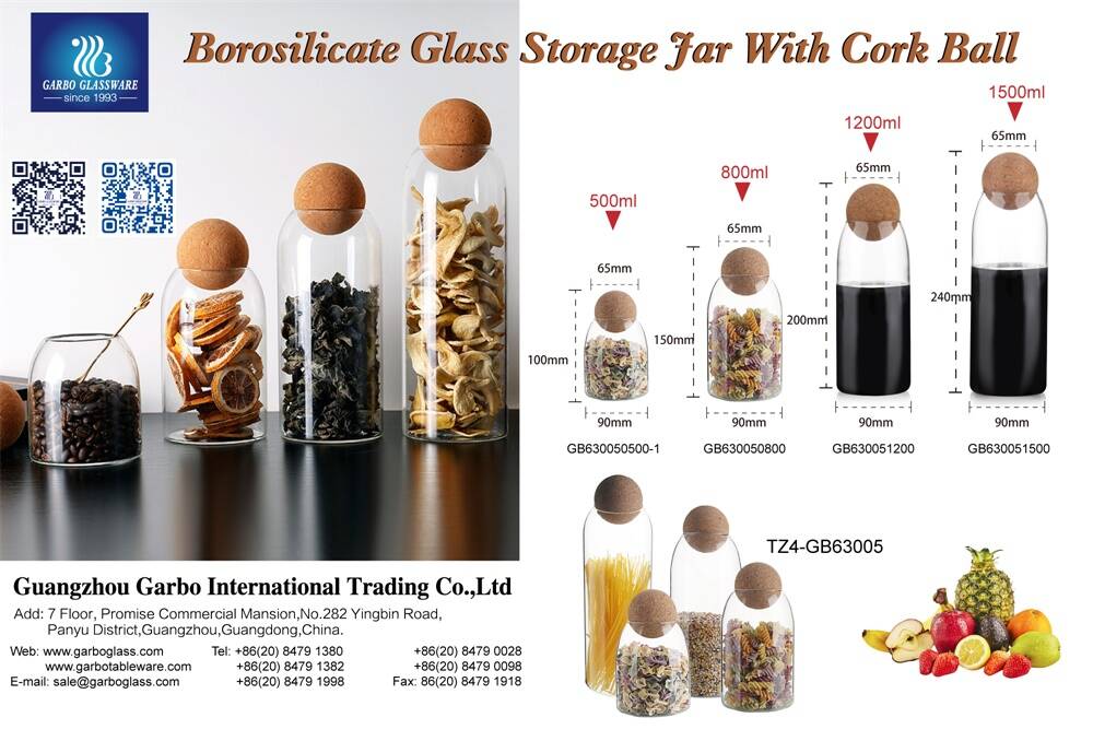 Promotions Hebdomadaires Garbo : Pot de conservation en verre borosilicaté