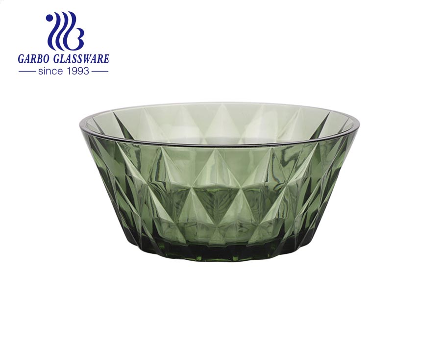 2L high quality solid color glass bowls for salad fruit using