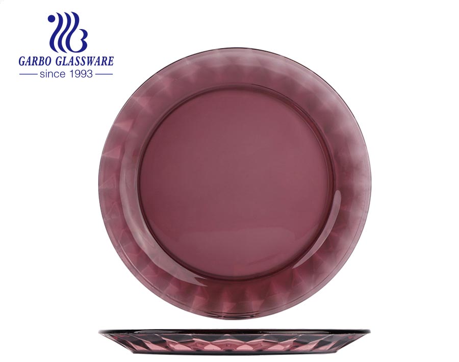 new design high quality glass plates dinner dishes for home using