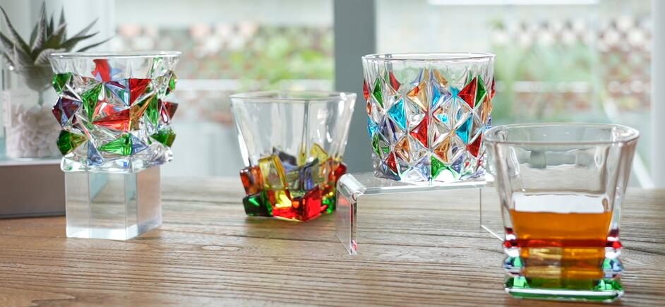 GARBO Monthly Promotion: Handmade style luxury colored glass cups