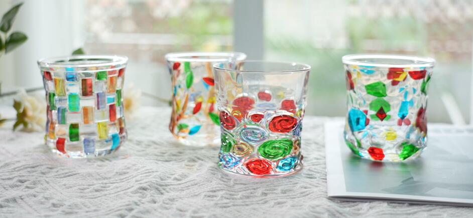 GARBO Monthly Promotion: Handmade style luxury colored glass cups