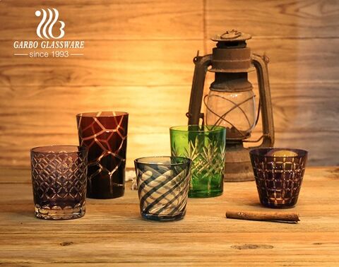 Luxury handmade glassware Starry Sky and Vintage Coating