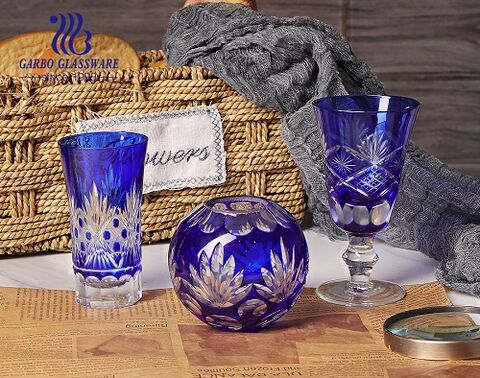 Luxury handmade glassware Starry Sky and Vintage Coating