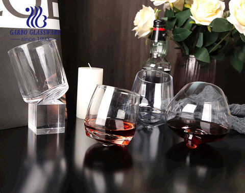 Accessoire de bar de haute qualité au design unique en verre à vin avec un fond qui ne tombe jamais avec des conceptions personnalisées