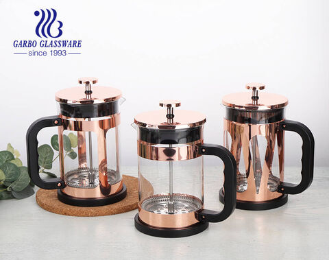 Heat Resistant Classic Double Wall Food Grade Borosilicate Glass Coffee Pot  with Stainless Steel Drip Filter - China Glass Coffee Pot and Coffee Pot  Glass price