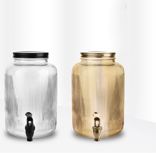 Les derniers distributeurs de boissons en verre nervuré populaires dans le monde de Garbo Glassware