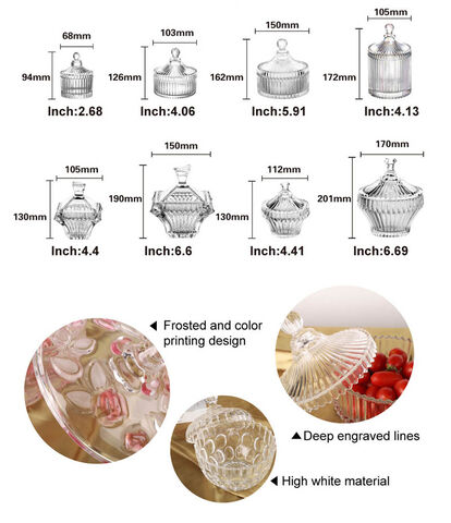 Neues Design Ananasform Glas Candy Pot