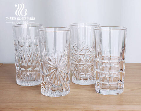 Garbo hot selling new designs brand stocked glassware items