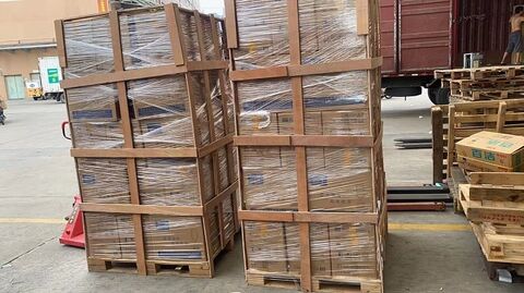 How do we ship our glassware by pallets?