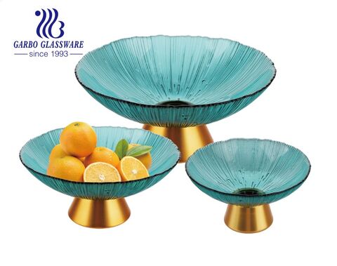 The latest fashion home item-glass fruit plate