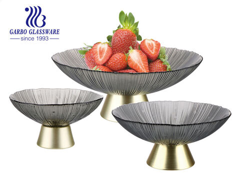 The latest fashion home item-glass fruit plate