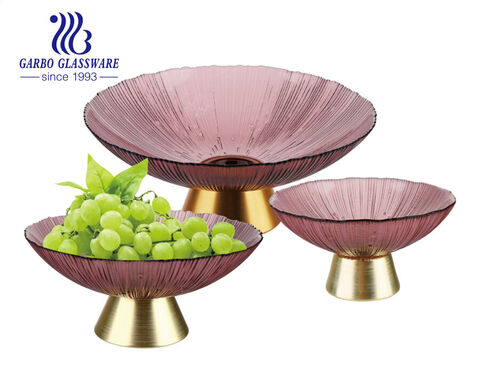 The latest fashion home item-glass fruit plate