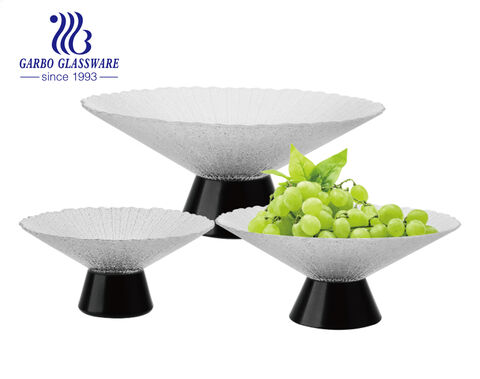 The latest fashion home item-glass fruit plate