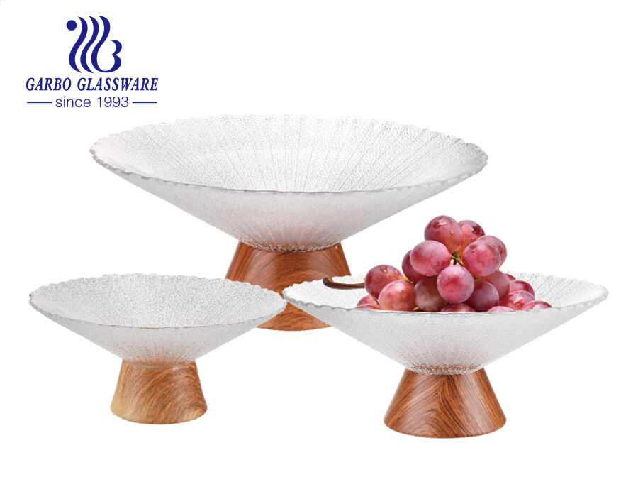 The latest fashion home item-glass fruit plate