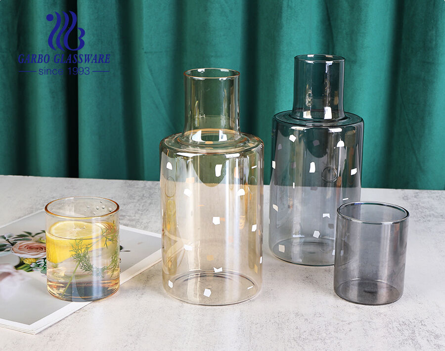 Garbo production process for glassware items with customized designs for daily use