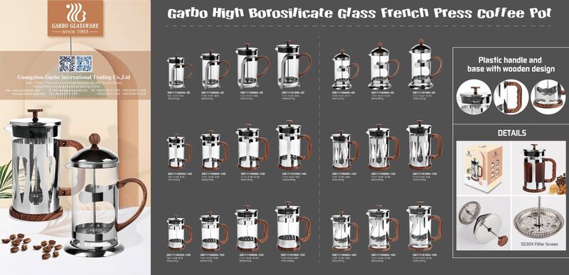 Garbo Holzdesign Kunststoffgriff Pyrexglas französischer Presstopf.jpg