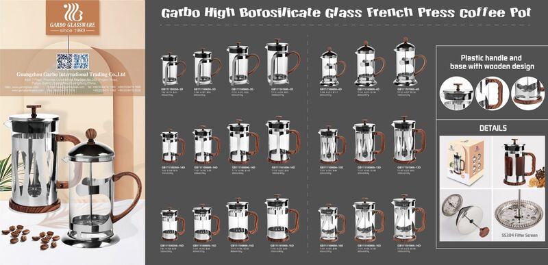 Garbo деревянный дизайн пластиковая ручка стекло пирекс френч-пресс pot.jpg