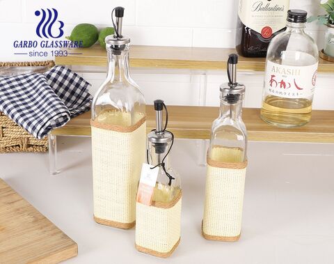 Garbo Glassware’s glass cruet bottle for condiments