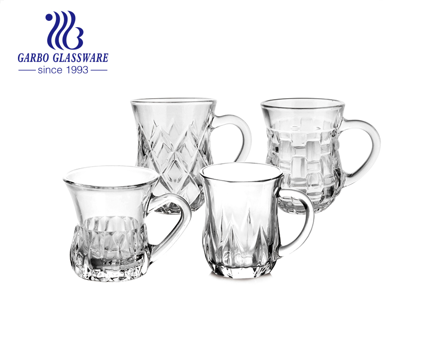 Luxury Small Volume Glass Tea Mug for Arab Market