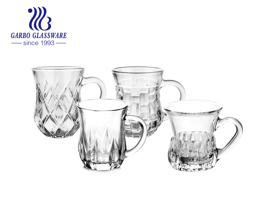 Luxury Small Volume Glass Tea Mug for Arab Market