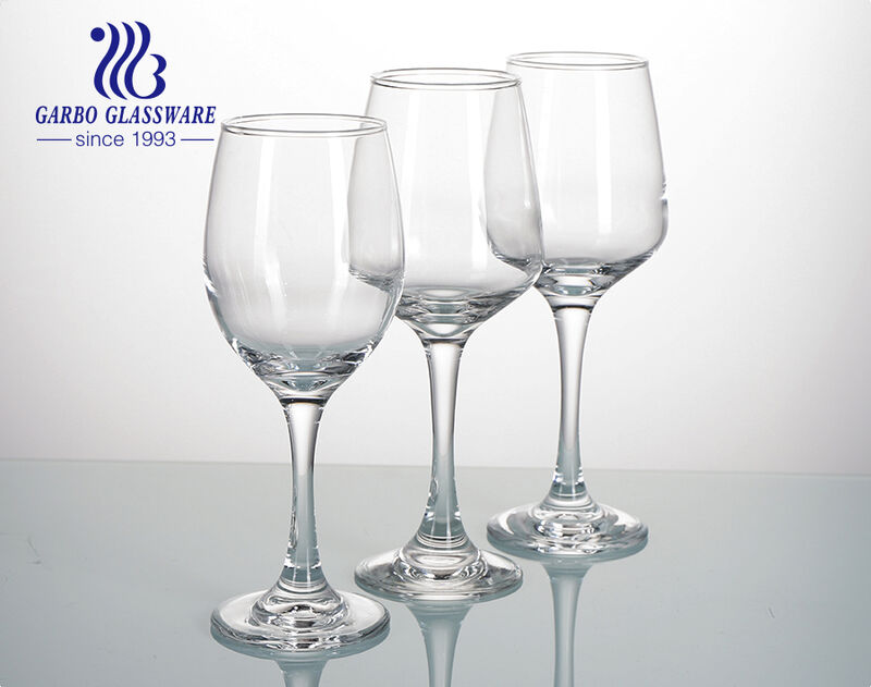 Garbo's various type of wine glasses in stock