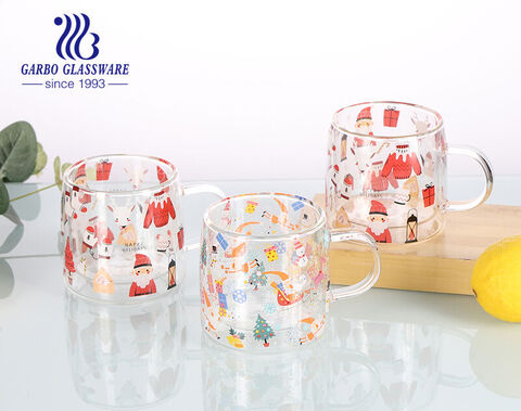 Mug en verre double paroi spécial fêtes 