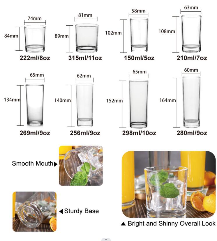 cheap 100ml water and tea glass cup