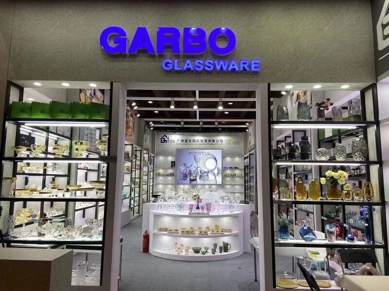 第134回広州交易会のGARBOのガラス製品ブース