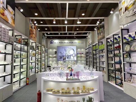 134th Canton Fair glassware booth from GARBO