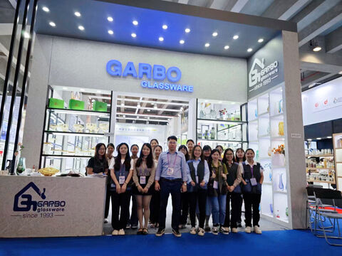 134th Canton Fair glassware booth from GARBO