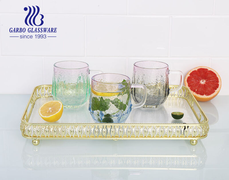 Произведено в Китае, стеклянная кружка, 300 мл, стаканы для питья с цветным распылением