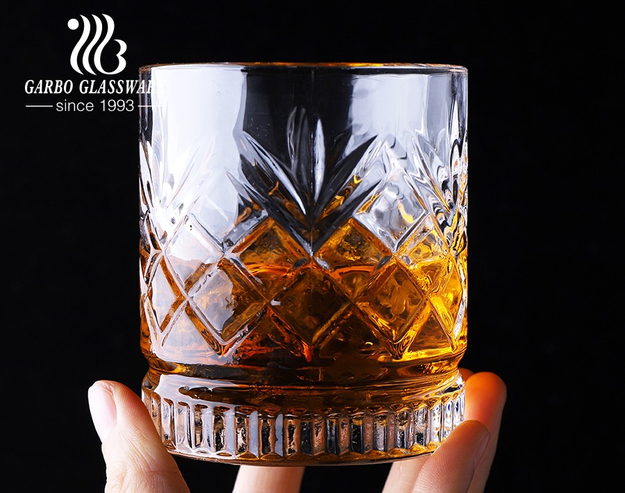 220ml Dublin glass water cup with engraved new design