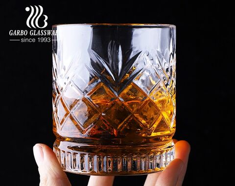 220ml Dublin glass water cup with engraved new design