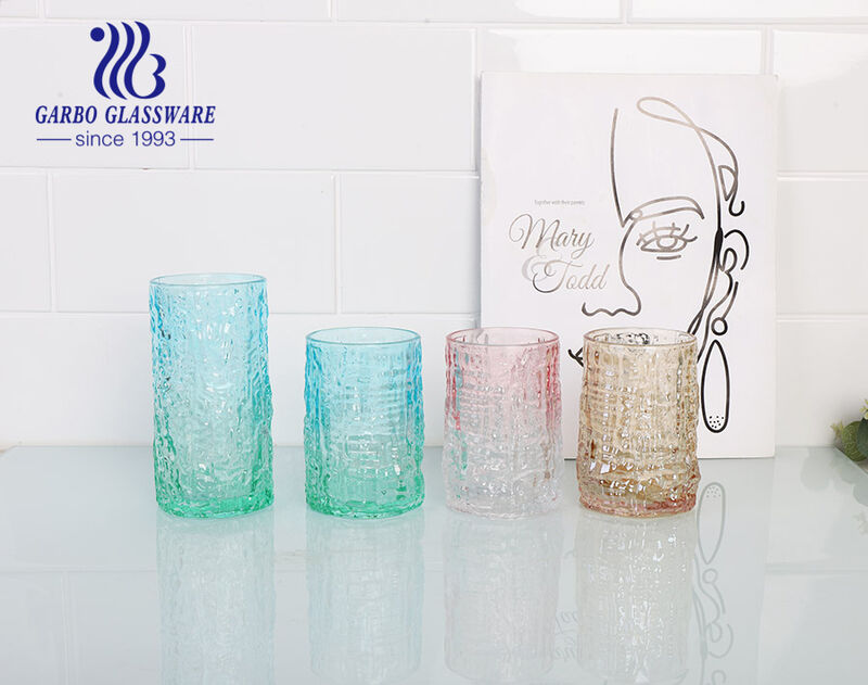 Распыление цветного стекла стакан 9 унций 250 мл дешевые цены стаканы для питья