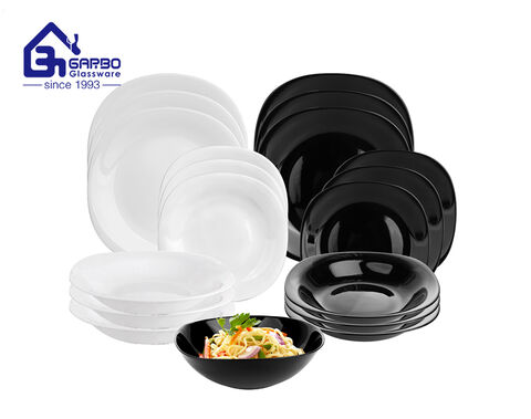 GARBO big wholesale supplier for Opal glass dinner set