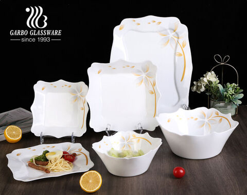 Luxury opal glassware dinner set for Algeria and Egypt